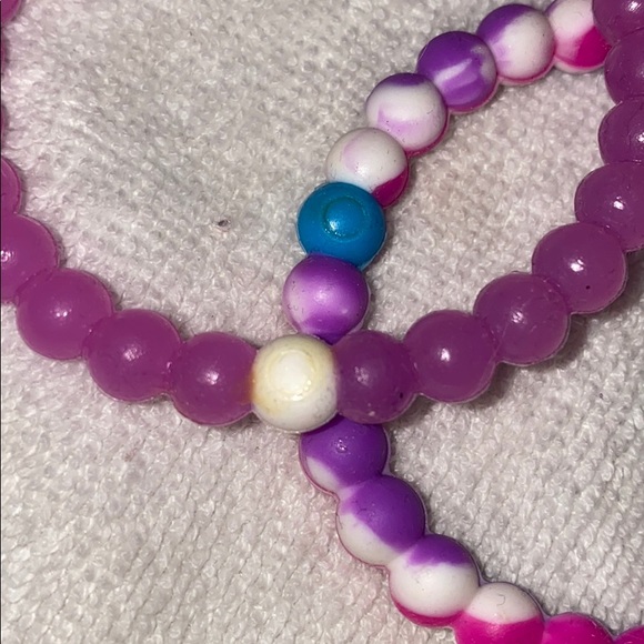 Two bracelets pink and purple Lokai style - Picture 2 of 2